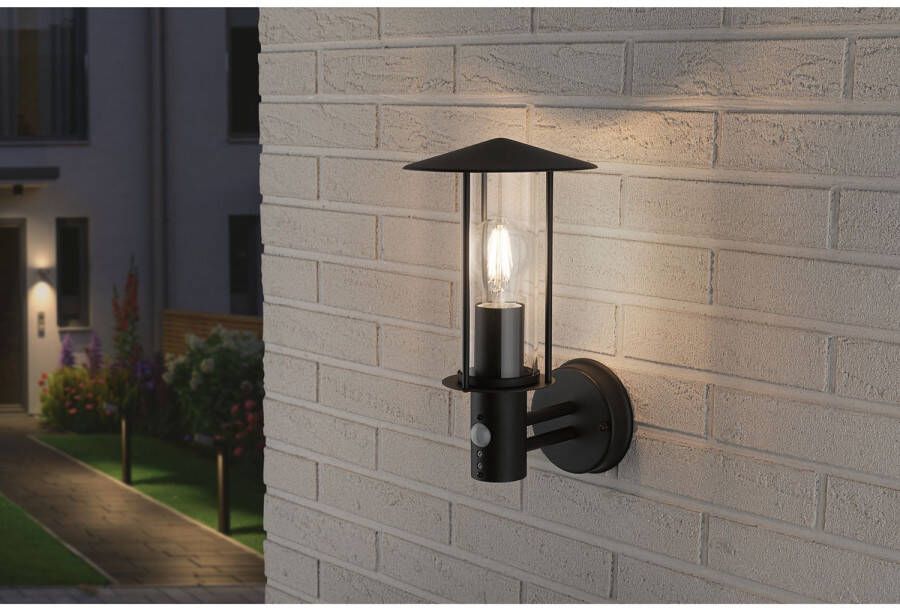 Paulmann Wandlamp voor buiten Classic IP44 173mm max. 15W 230V donkergrijs metaal glas (1 stuk) - Foto 2