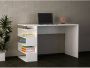 Bureau Stijlvol Wit 120x75x60cm Duurzaam Melamine - Thumbnail 2