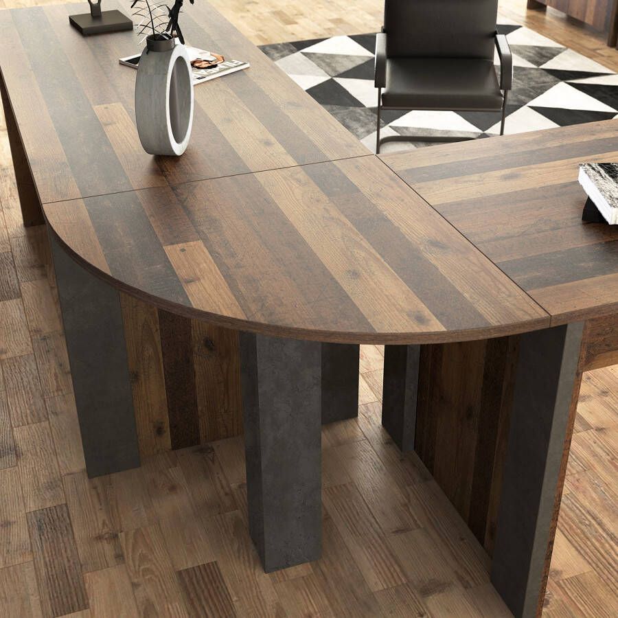 Home24 Bureau verlengstuk Clifford Red Living