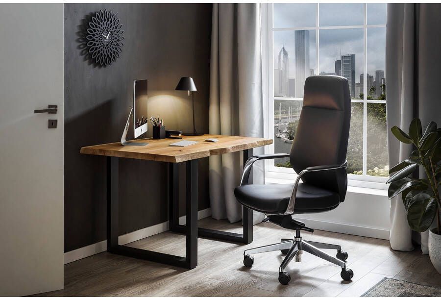 SalesFever Draaistoel Met stijl en comfort Ergonomische bureaustoel met onderhoudsvriendelijke kunstleren bekleding