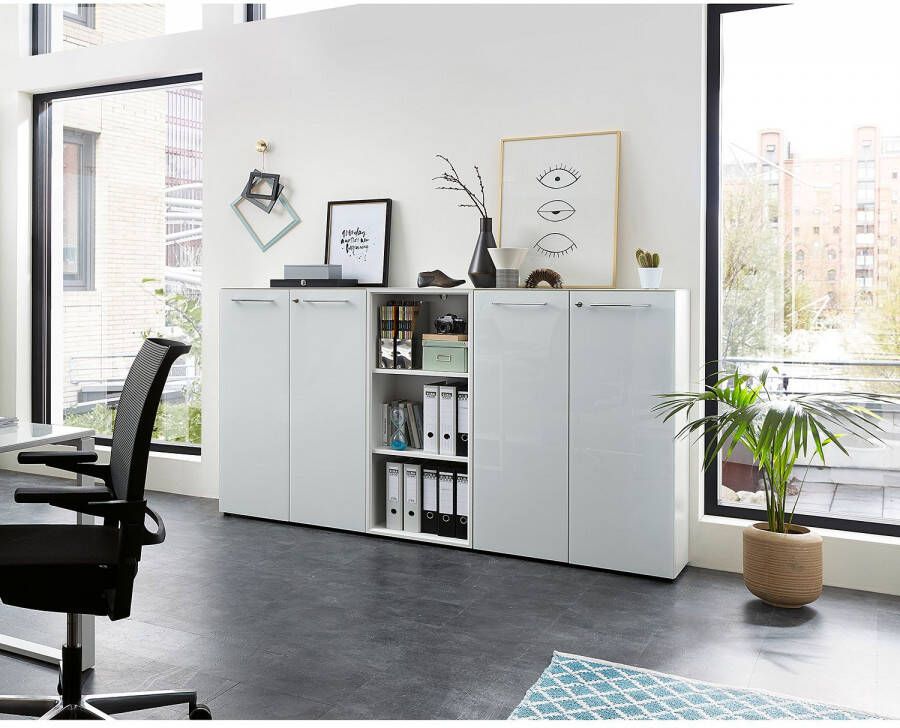 GERMANIA Archiefkast GW-Monteria Deuren met glasplaat afsluitbaar breedte 80 cm Made in Germany - Foto 2