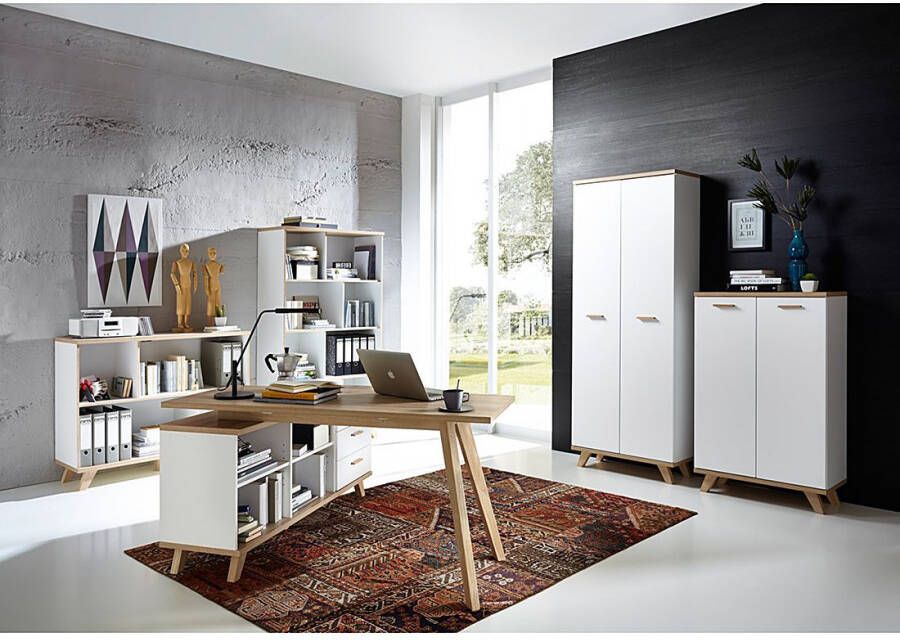 Germania Boekenkast Rek Wit 75cm Breed