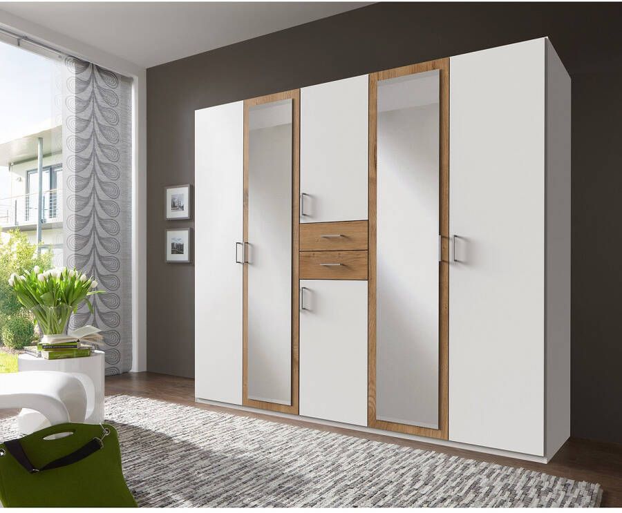 Wimex Kledingkast Diver draaideurkast met spiegel 180 225 of 270cm breed Bestseller slaapkamerkast optioneel met 3 binneninrichtingen - Foto 9