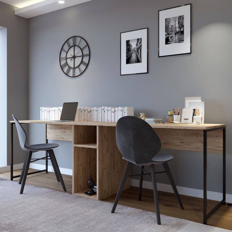 Emob Bureautafel Woody Fashion 240 x 60 x 74 cm Oak-design