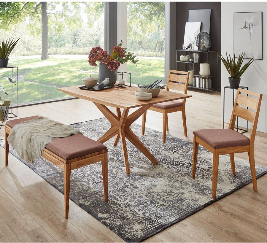 Home affaire Massief houten ledikant Chavot IV inclusief gepolsterde hoofdeinde keuze uit kernbeuken of wilde eik verkrijgbaar - Foto 3