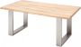 MCA furniture Eettafel Greta Eettafel massief hout met schaaldeel of rechte rand - Thumbnail 2