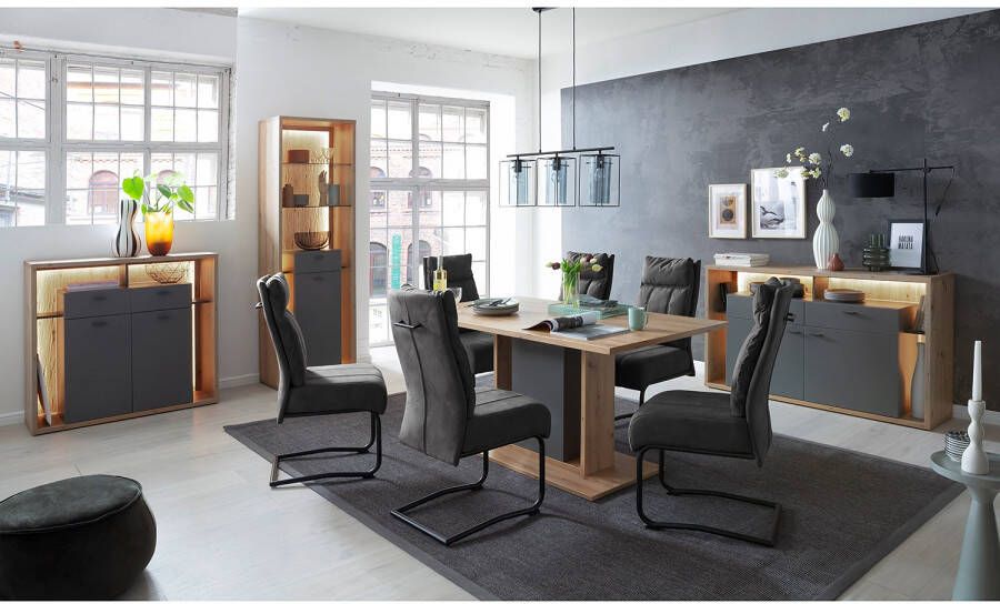 MCA furniture Eettafel Lizzano Landelijke stijl modern tot 80 kg belastbaar tafel 160 cm breed - Foto 7