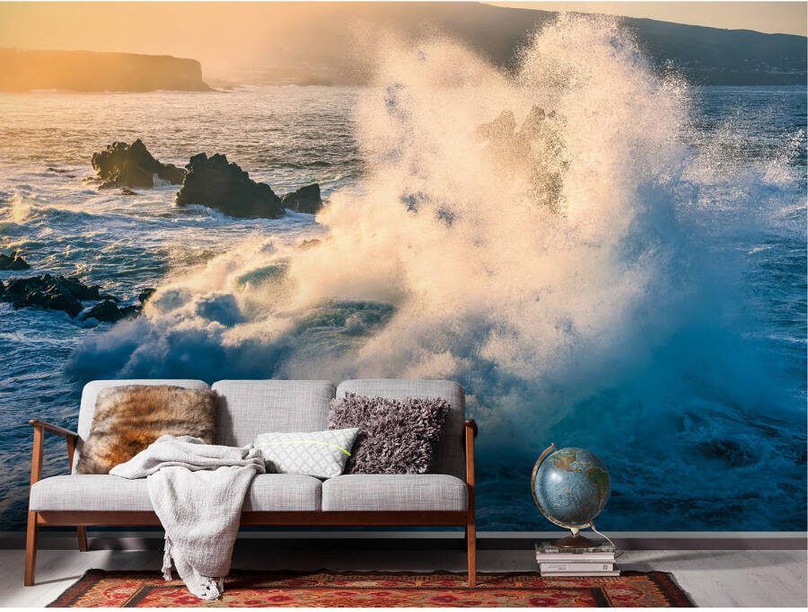 Komar Vliesbehang Digitale print vlies Exploding Elements Afmeting 300 x 200 cm (1 stuk)