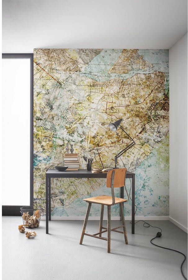 Komar Vliesbehang Digitale print vlies Mix Map Afmeting 200 x 250 cm (1 stuk) - Foto 4