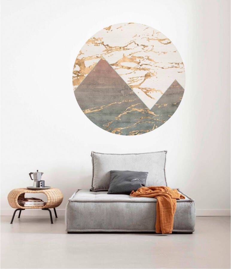 Komar Vliesbehang Precious Peaks 125 x 125 cm (breedte x hoogte) rond en zelfklevend (1 stuk) - Foto 4