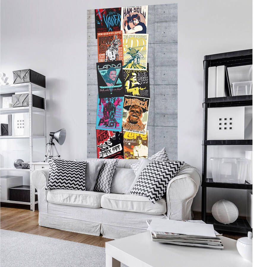 Komar Vliesbehang Digitale print vlies Star Wars Rock on Wall Afmeting 120 x 200 cm (1 stuk)