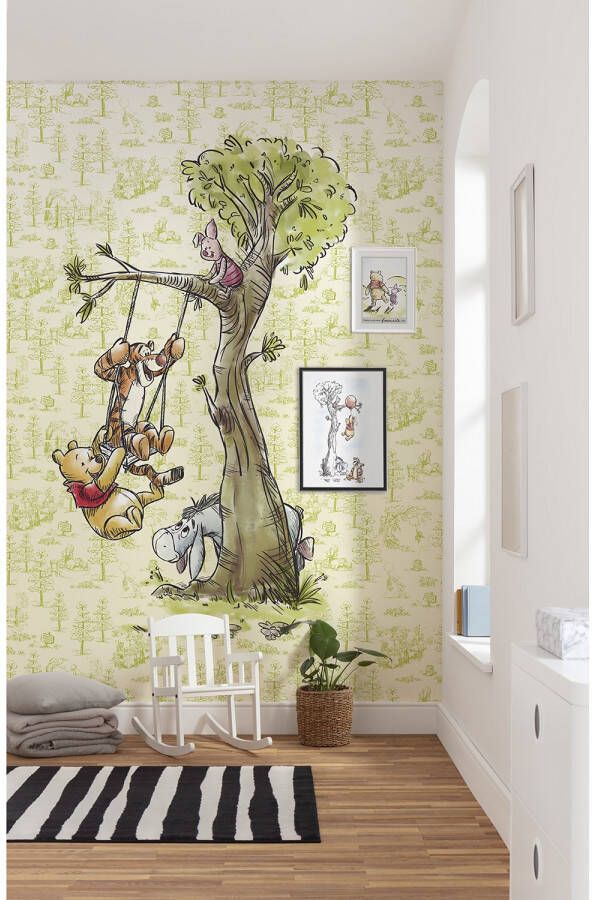 Komar Vliesbehang Winnie de Poeh In the wood 200x280 cm (breedte x hoogte) (set) - Foto 4