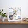 Umbra Fotolijst Hangit Desk wit staand met houten knijpers - Thumbnail 2