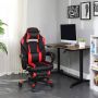 Songmics Gaming chair bureaustoel met voetsteun bureaustoel met hoofdsteun en lendenkussen in hoogte verstelbaar ergonomisch 90-135° kantelhoek tot 150 kg draagvermogen zwart-rood - Thumbnail 2