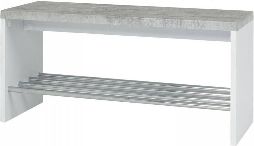 Haku Bank Tillio 81cm 1 rek chroom beton decor - Foto 2