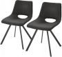 Home24 Gestoffeerde stoel Benol(set van 2 ) Red Living - Thumbnail 1
