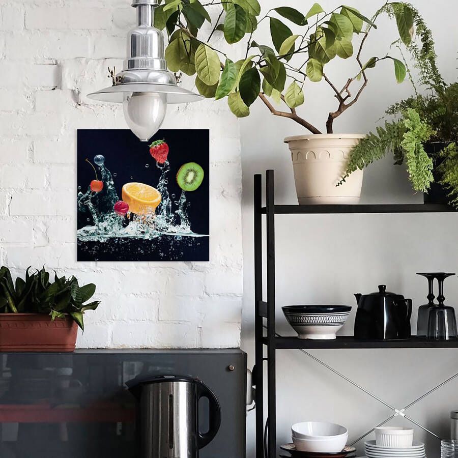 Reinders! Print op glas Vrucht Splash sinaasappel