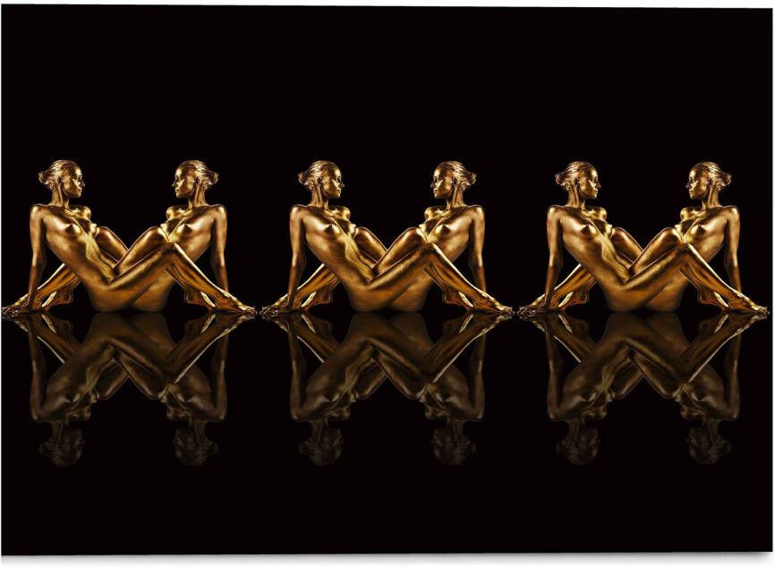 Reinders! Print op glas Artprint op glas vrouwen in goud symmetrie Caleidoscoop - Foto 4