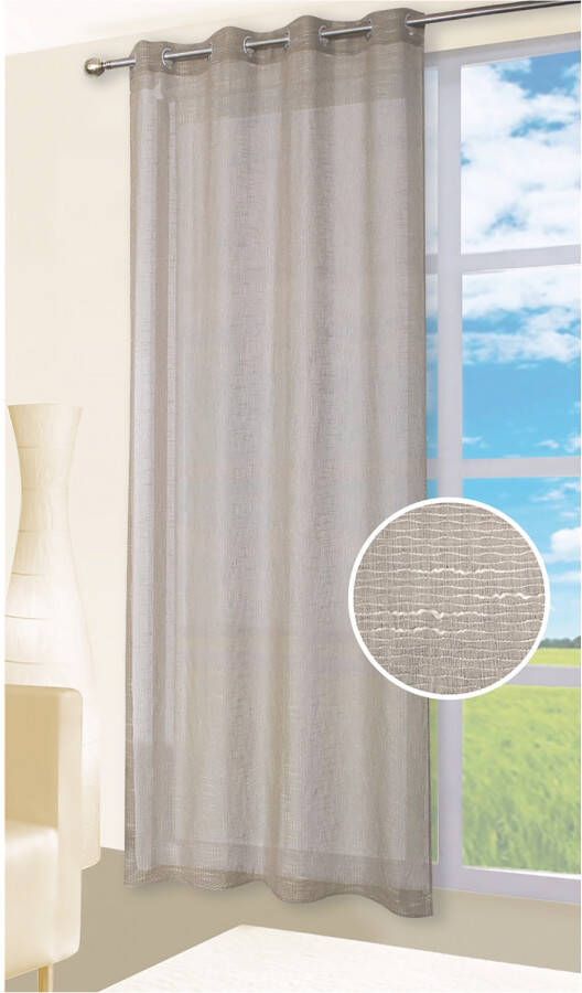 Kutti Gordijn Celtic Gordijn halftransparant linnen-look effectgaren (1 stuk) - Foto 5