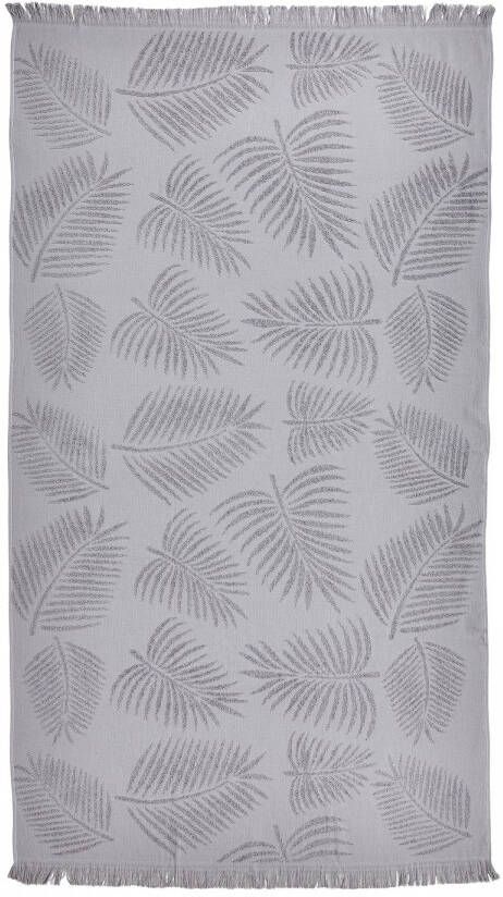 Done. Hamam-baddoeken Palm Leaves absorberende badstof aan de binnenkant gedessineerd met franje (1 stuk) - Foto 3