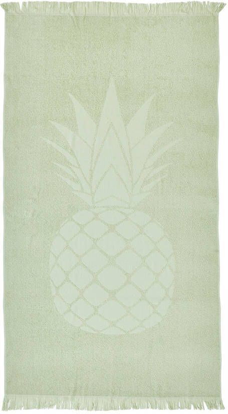 Done. Hamam-baddoeken Pineapple absorberende badstof-binnenkant ideaal als sauna- of strandlaken (1 stuk) - Foto 2