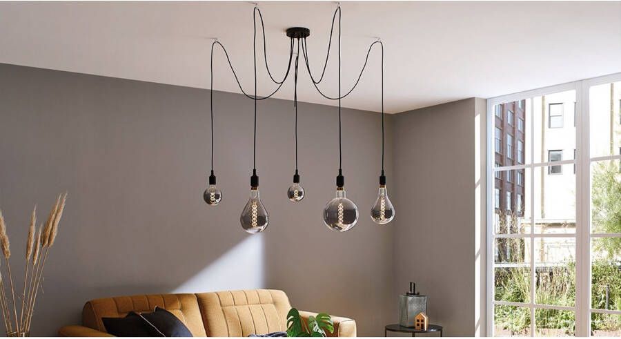 Paulmann Hanglamp Neordic Ketil max.5x60W Zwart 230V Silikon Metaal (1 stuk) - Foto 6