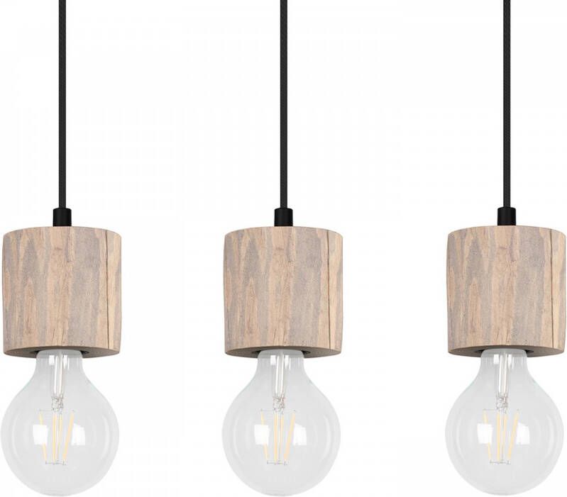SPOT Light Plafondlampen PINO Hanglamp natuurproduct van massief hout duurzaam kabel in te korten - Foto 1
