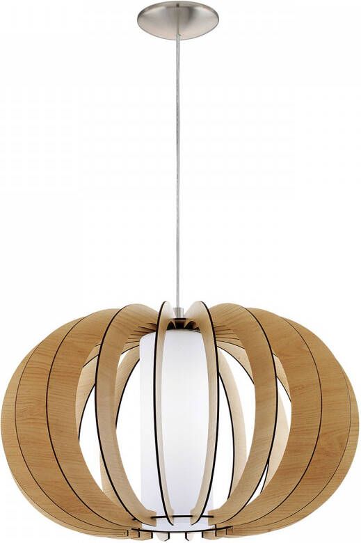EGLO Stellato 1 Hanglamp E27 Ø 50 cm Grijs Ahorn Wit