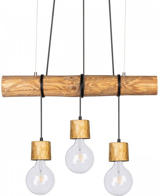 SPOT Light Hanglamp TRABO PINO Hanglamp houten balk van massief grenenhout Ø 8-12 cm - Foto 2