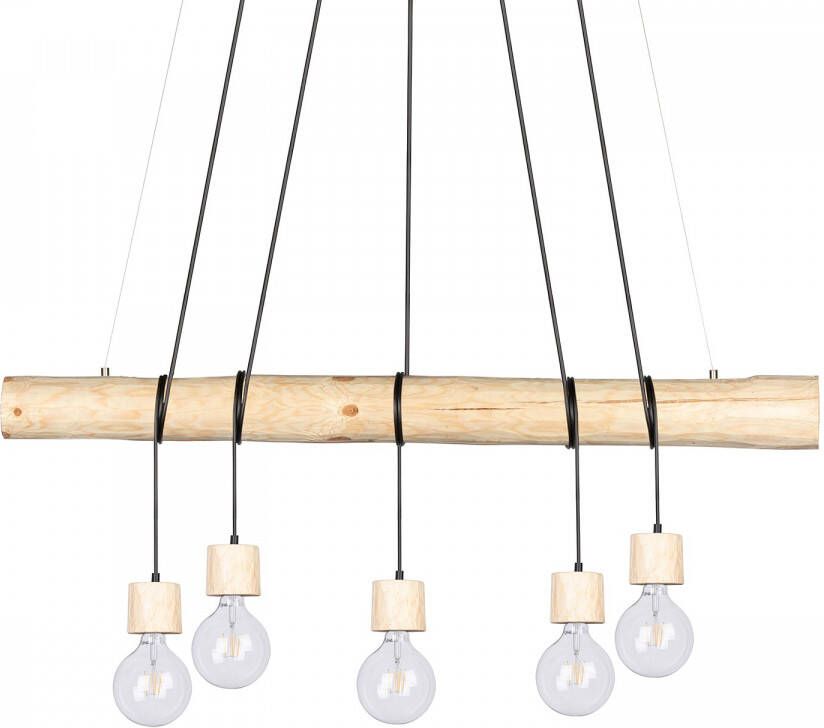 SPOT Light Hanglamp TRABO PINO Hanglamp houten balk van massief grenenhout Ø 8-12 cm - Foto 1