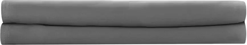 Zohome Hoeslaken Satinado Onderlaken voor tweepersoonsbed 160x200 100% Katoen-Satijn Antraciet - Foto 2