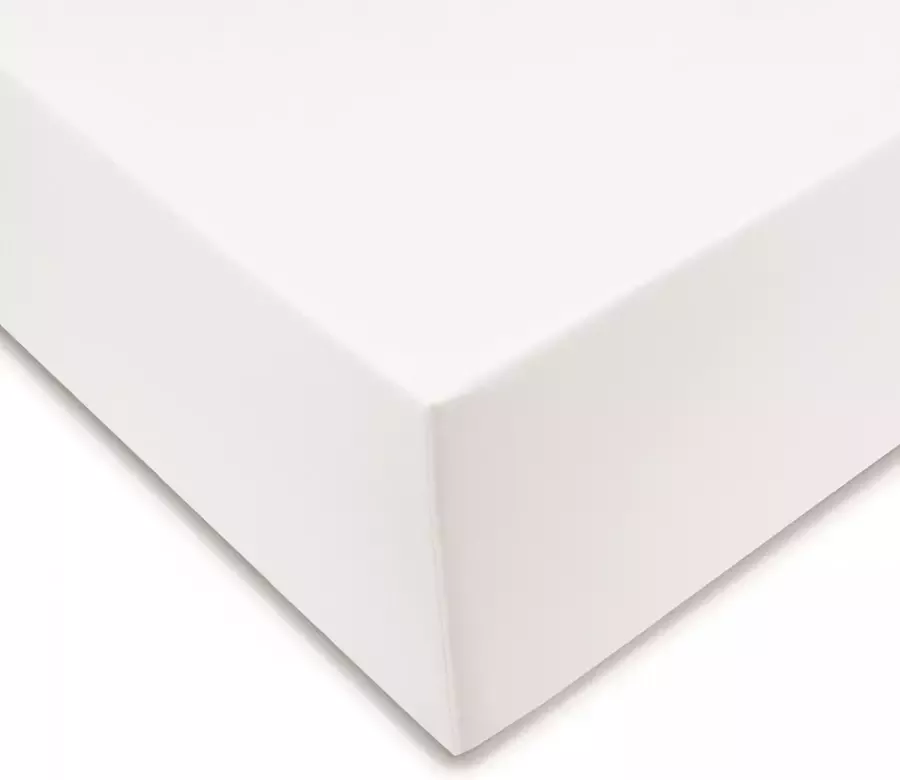 Zohome Hoeslaken Satinado Onderlaken voor tweepersoonsbed 160x200 100% Katoen-Satijn Off-White