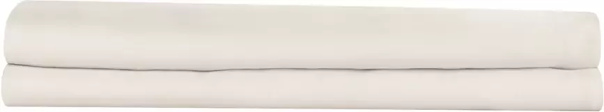 Zohome Hoeslaken Satinado Onderlaken voor tweepersoonsbed 180x200 100% Katoen-Satijn Off-White - Foto 2