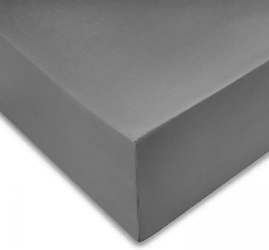 Zohome Hoeslaken Satinado Onderlaken voor tweepersoonsbed 180x200 100% Katoen-Satijn Antraciet