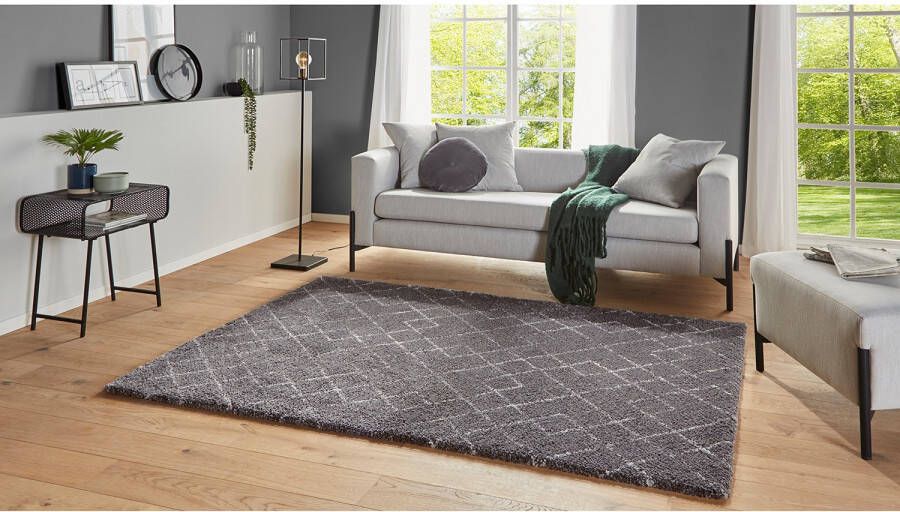 HANSE Home Hoogpolig vloerkleed ARCHER Geometrisch design zacht door microvezel robuust gemakkelijk in onderhoud - Foto 2