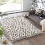 Mint rugs Modern design vloerkleed Chess crème grijs 160x230 cm - Thumbnail 1