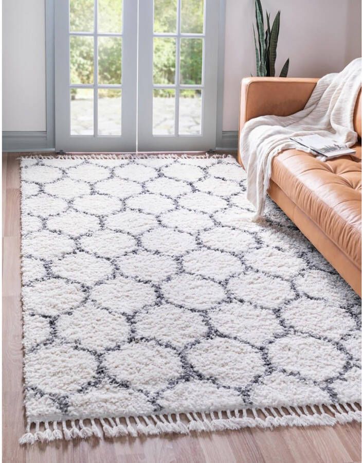 Myflair Möbel & Accessoires Hoogpolig vloerkleed Top Shag geweven gemêleerde look zacht & behaaglijk met franje
