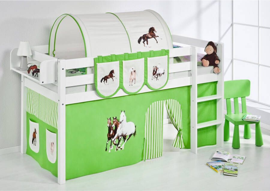 Lilokids Halfhoogslaper Paard Groen met tent - Foto 2