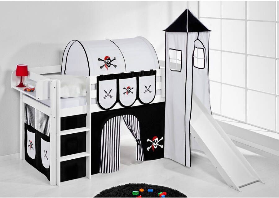 Halfhoogslaper Piraat met tent toren en glijbaan - Foto 2