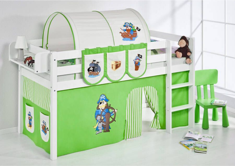 Lilokids Halfhoogslaper Piraat Groen met tent - Foto 2