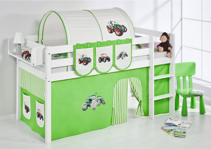 Lilokids Halfhoogslaper Tractor Groen met tent - Foto 2