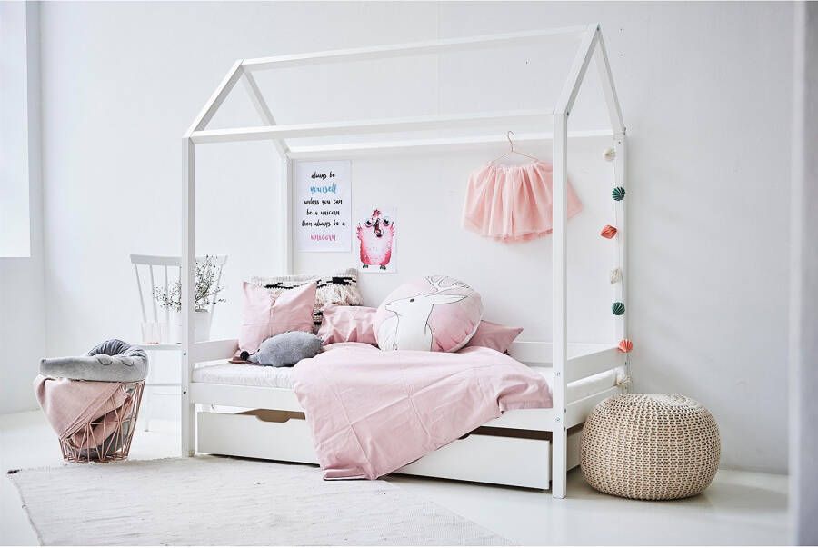 Hoppekids ECO Comfort Huisbed 70x160cm Wit - Foto 2