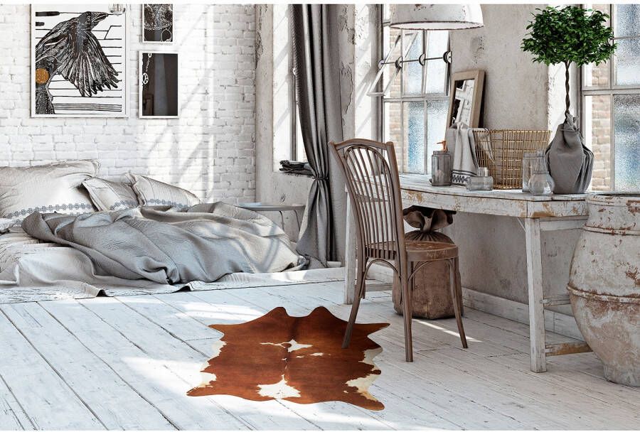 Andiamo Vachtvloerkleed Amarillo Nepbont gedrukte koeienhuid-look woonkamer klantenfavoriet - Foto 2