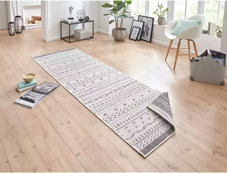 HANSE Home Vloerkleed Kuba omkeerbaar tapijt Binnen- en buitengebruik weerbestendig balkon loper woonkamer waterbestendig