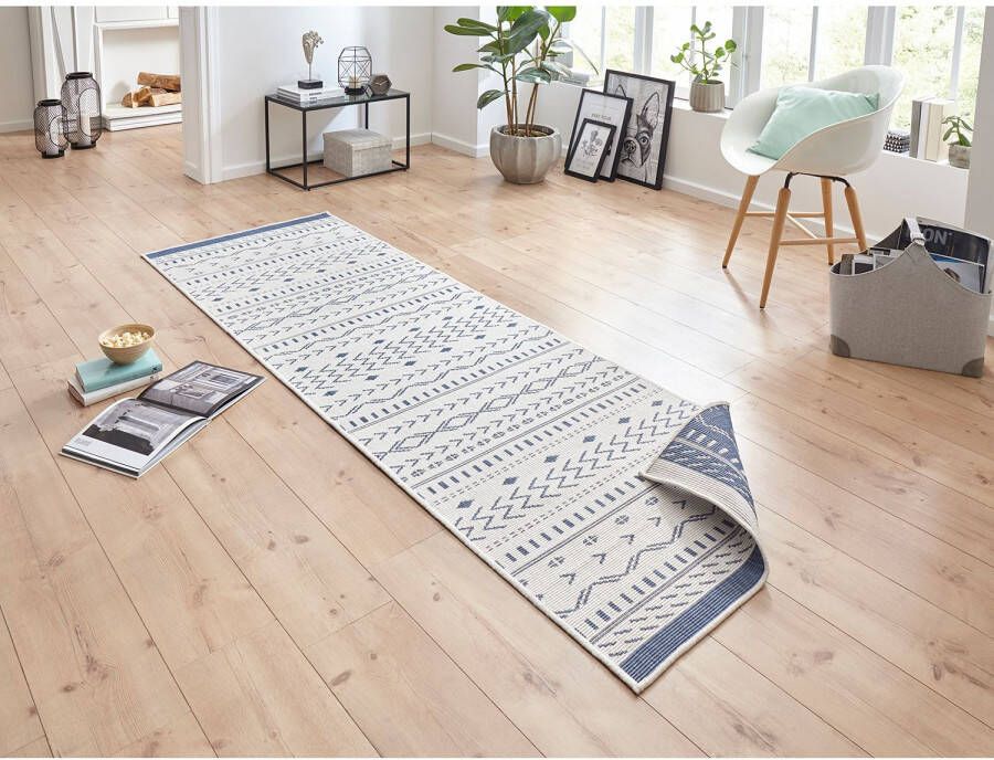 NORTHRUGS Vloerkleed Kuba omkeerbaar tapijt Binnen- en buitengebruik weerbestendig balkon loper woonkamer waterbestendig
