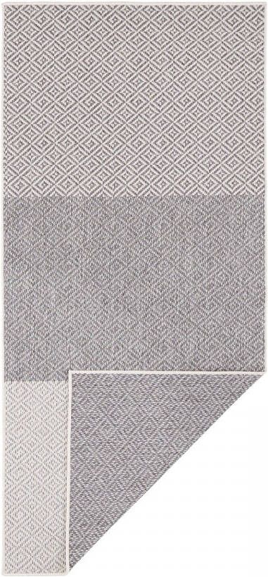 Northrugs Binnen & buiten vloerkleed Maui grijs crème 80x350 cm - Foto 2