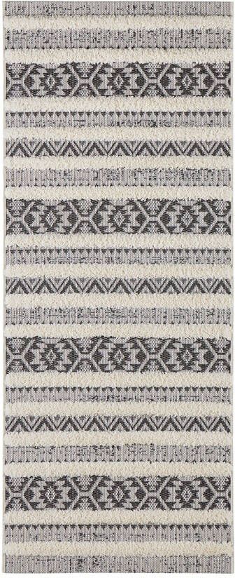 Mint rugs Vloerkleed 3D effect Sebou crème zwart 80x150 cm - Foto 2