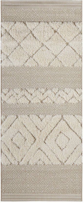 Mint rugs Vloerkleed 3D effect Todra beige crème 80x200 cm - Foto 5