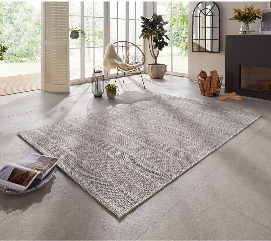 Elle Decoration Binnen & buiten vloerkleed Arras grijs 120x170 cm
