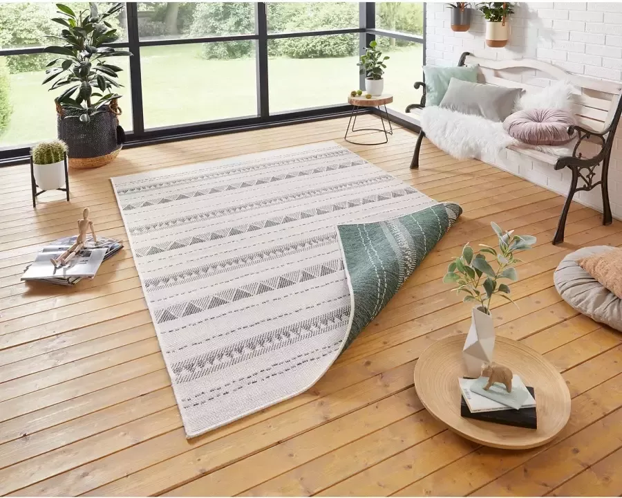 NORTHRUGS Vloerkleed Bahama's tweezijdig te gebruiken kleed Geschikt voor binnen en buiten weerbestendig balkon tuin woonkamer waterbestendig